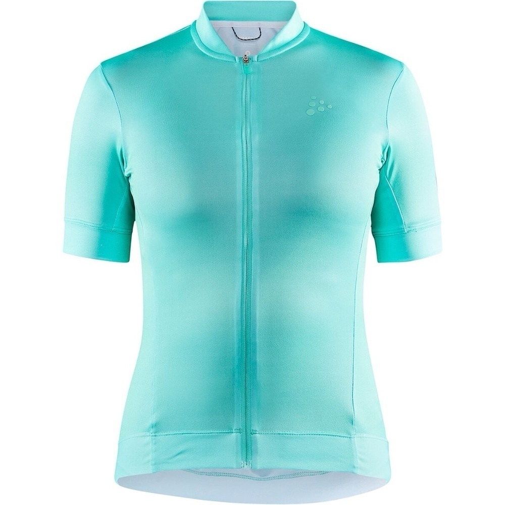 CRAFT WOMEN'S ESSENCE CYCLING JERSEY, GREEN/TEAL, SIZE MEDIUM